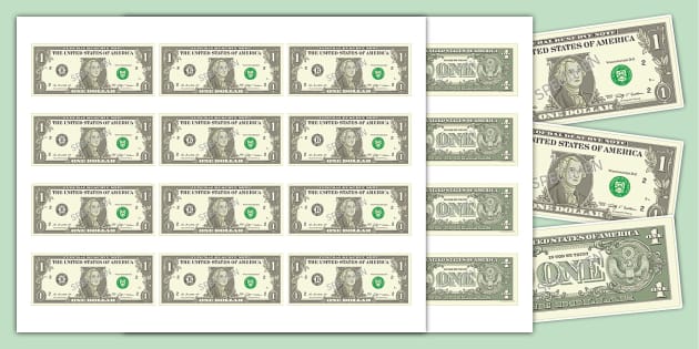 Printable Play Money