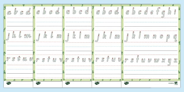 Manuscript Alphabet Desk Tapes – The Teacher's Trunk