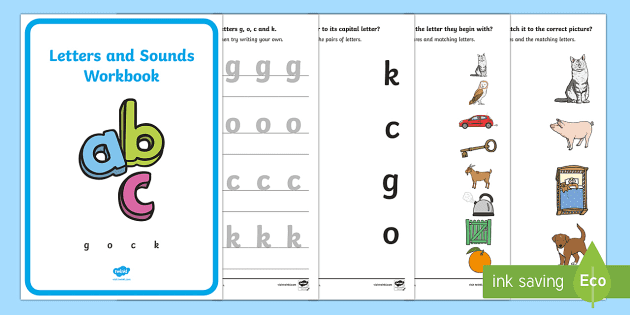 Letters And Sounds Workbook G O C K Letters And Sounds Handwriting