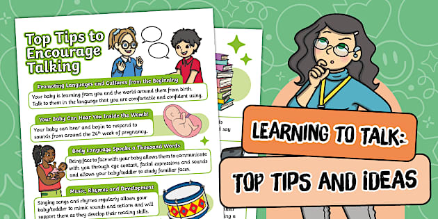 Top Tips Examples Learning to Talk: Top Tips and Ideas Poster