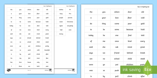 high words australia frequency 6 year 2 zapper Words Common spelling and 1  Grid Year Exception