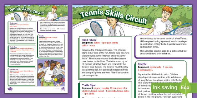 a level pe coursework tennis