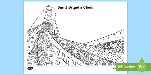 Saint Brigid's Day Colouring Pages | Teacher-Made Resource