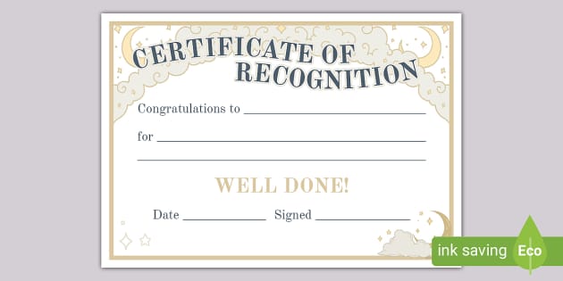 Celestial Themed Staff Certificate Teacher Made Twinkl Celestial Themed Staff Certificate Teacher Made Twinkl