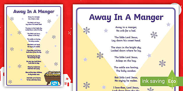 away-in-a-manger-lyrics-poster-teacher-made-twinkl