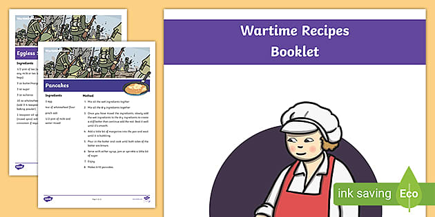 FREE! - * NEW * Wartime Recipe Booklet - WW2 Resources for KS2