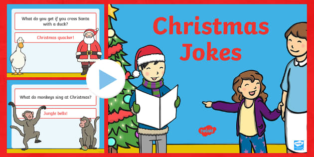 A Christmas Jokes PowerPoint - KS1- Teacher Made Resource