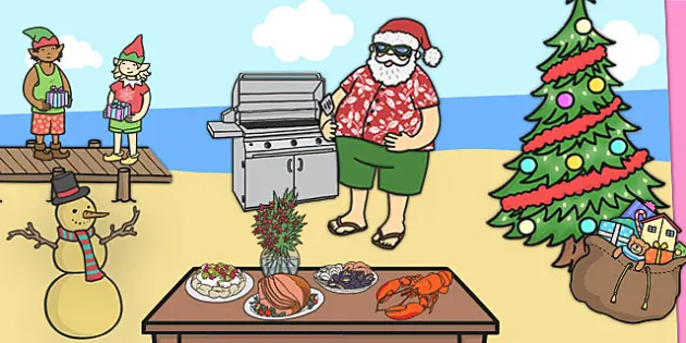 australian bbq clipart and background