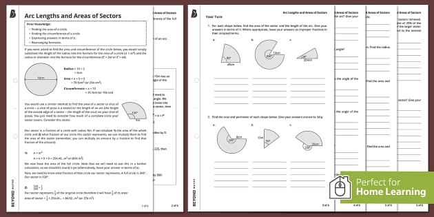 Arc Length - GCSE Maths - Steps, Examples & Worksheet