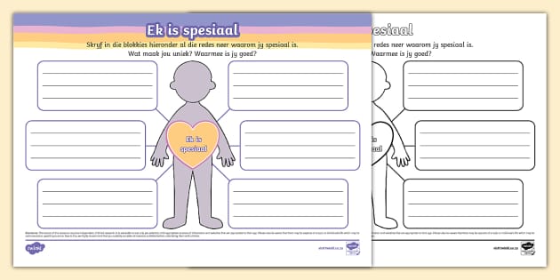 Ek Is Spesiaal Breinkaart Teacher Made Twinkl ek-is-spesiaal-breinkaart-teacher-made-twinkl
