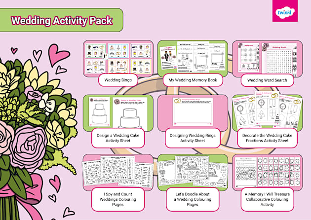 Wedding Activity Pack (teacher made) - Twinkl