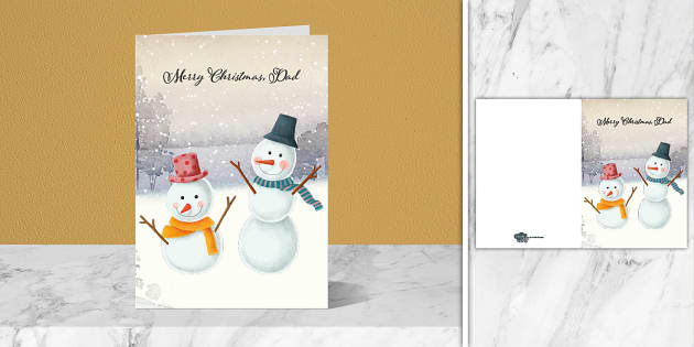 merry christmas dad card