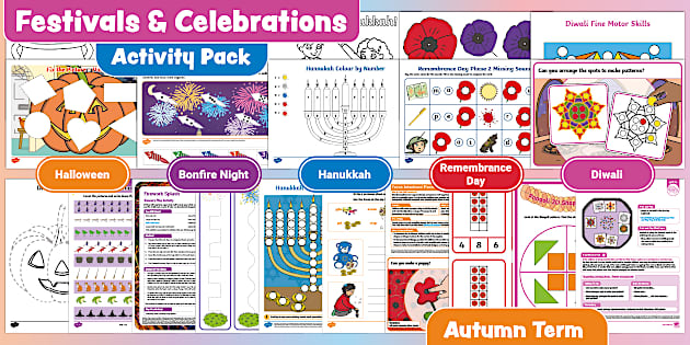Autumn Term Festivals and Celebrations Activity Pack