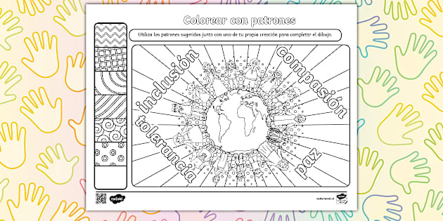 Guía de Trabajo: Colorear con Patrones - Día Mundial de la Inclusión ...