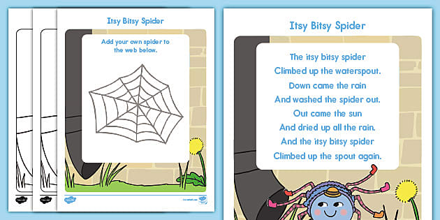 Learning Video: The Itsy Bitsy Spider, Song - Kids Academy