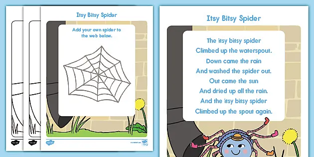 Song Board - Itsy Bitsy Spider