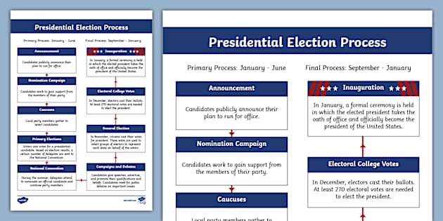 United States Presidential Election Process Flow Chart