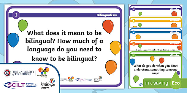 FREE! - Bilingualism Blether Stations (teacher made)