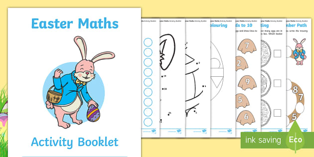 Easter-Themed EYFS Maths Workbook Home Learning Activity Booklet