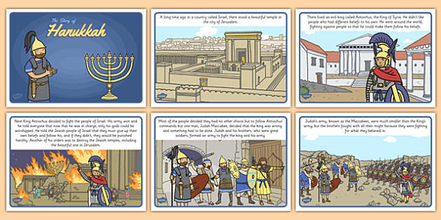 The Story of Hanukkah story, hanukkah, judaism, menorah, oil