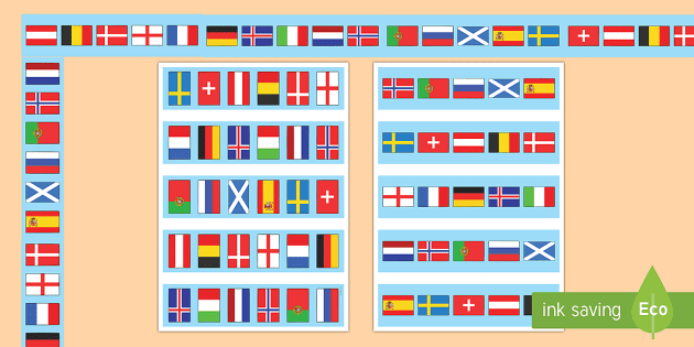 caribbean flags border