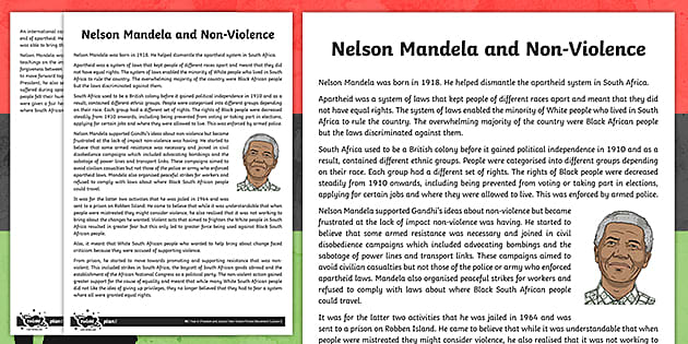 essay on non violence for class 7