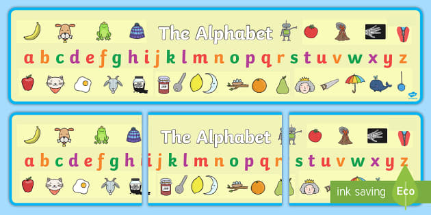 Alphabet Banner Pdf Print And Display Primary Resources