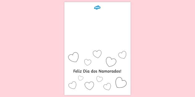 Dia dos Namorados – Desenhos para imprimir pintar e colorir