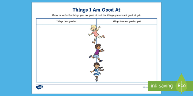 Ks1 Things I Am Good At Worksheet Worksheet Teacher Made