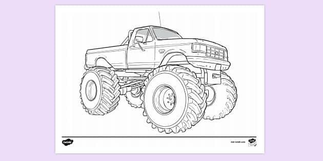 free printable grave digger coloring pages