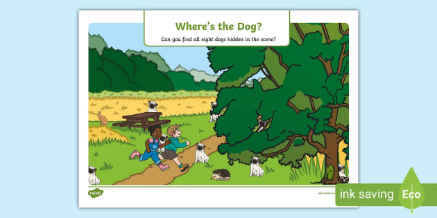 Where's the Dog? I Spy Activity (teacher made) - Twinkl