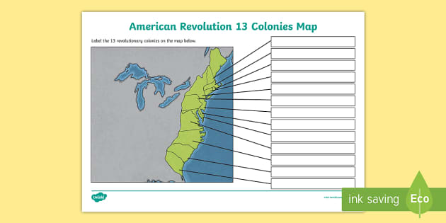 map of the middle colonies labeled