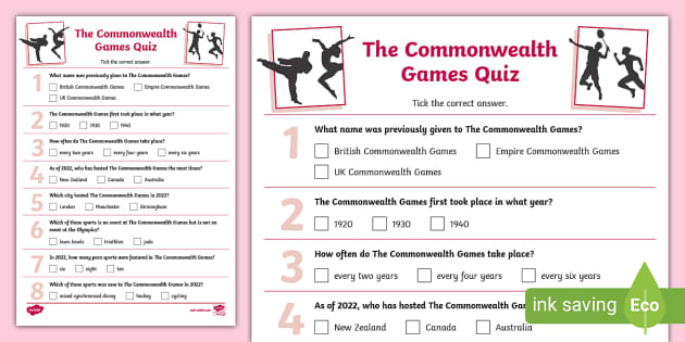 Commonwealth Games Quiz Questions and Answers - Thử Thách Kiến Thức Của Bạn