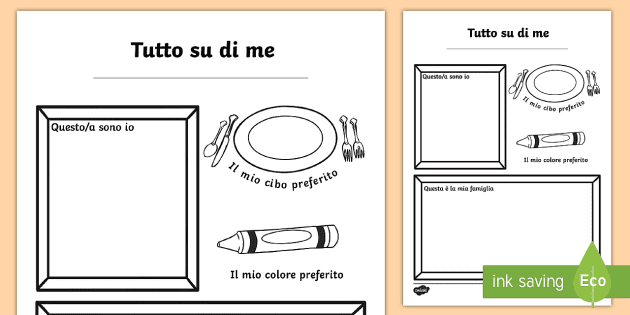 tutto su di me attività prescolari