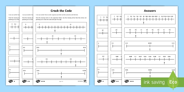 Crack The Code Worksheets