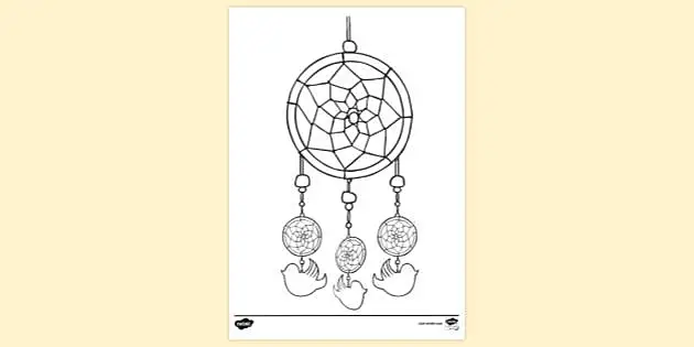 How To Draw A Dream Catcher 