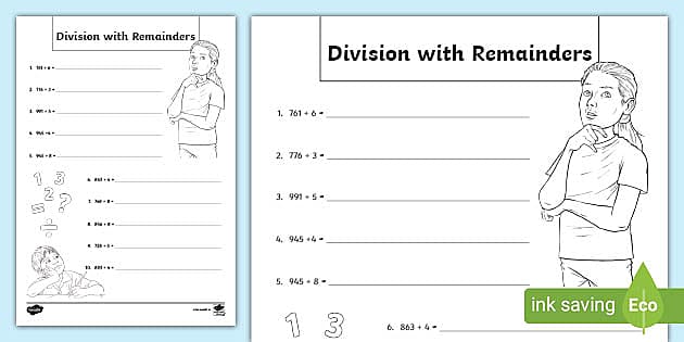 Division with Remainders (teacher made) - Twinkl