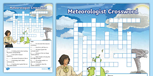 Meteorologist Crossword (Lehrer gemacht) Twinkl