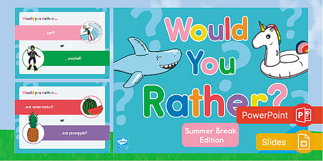 Would You Rather? Quiz PowerPoint Game (Teacher-Made)