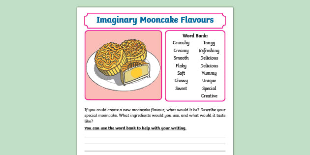 Imaginary Mooncake Flavours Writing Prompts (teacher made)