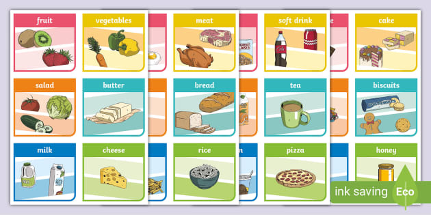 Food Picture Cards | Pictorial Communication | Twinkl