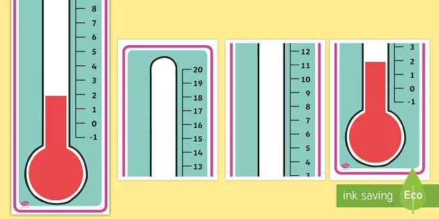 Minus 20 to 20 Thermometer Worksheet - Maths (teacher made)