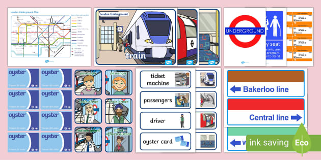 London Underground Role Play Labels (Teacher-Made) - Twinkl