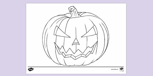 Pumpkin Colouring Pages Twinkl Resources (Teacher Made)