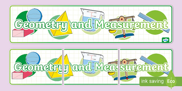 Geometry and Measurement Display Banner NZ (teacher made)