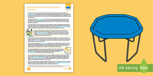 Tuff Trays and Their Benefits in the Early Years - Twinkl