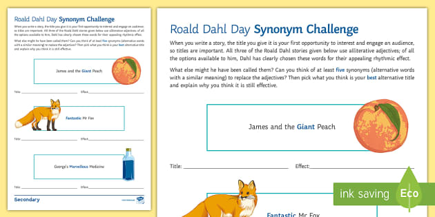 synonym-challenge-worksheet-worksheet-twinkl