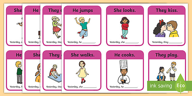 Past Simple Questions Past Simple Activity Verb Cards