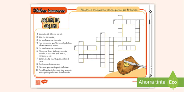 Ordena as sílabas - Ressources pédagogiques