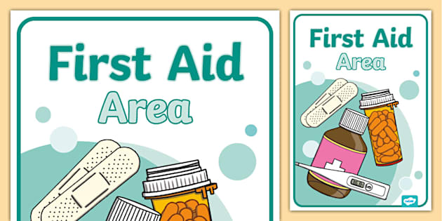 First Aid Area Poster (teacher made) - Twinkl